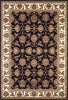 9'10" X 13'2" Polypropelene Black-Ivory Area Rug