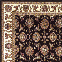 9'10" X 13'2" Polypropelene Black-Ivory Area Rug