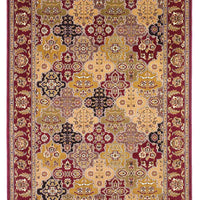 9'10" X 13'2" Polypropelene Red Area Rug