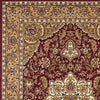 9'10" X 13'2" Polypropelene Red-Beige Area Rug