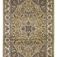 9'10" X 13'2" Polypropelene Beige-Ivory Area Rug