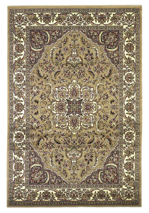 9'10" X 13'2" Polypropelene Beige-Ivory Area Rug