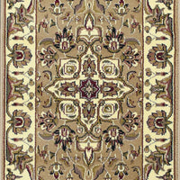 9'10" X 13'2" Polypropelene Beige-Ivory Area Rug