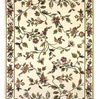 9'10" X 13'2" Polypropelene Ivory Area Rug