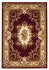 9'10" x 13'2" Polypropelene Red-Ivory Area Rug