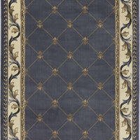 9'10 x 13'2" Polypropelene Blue Area Rug