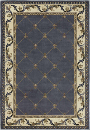 9'10 x 13'2" Polypropelene Blue Area Rug