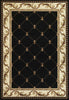 9'10" x 13'2" Polypropelene Black Area Rug