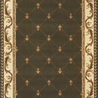 9'10" x 13'2" Polypropelene Green Area Rug