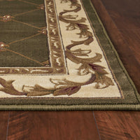 9'10" x 13'2" Polypropelene Green Area Rug