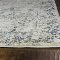 9' x 13' Polypropelene Ivory-Grey Area Rug