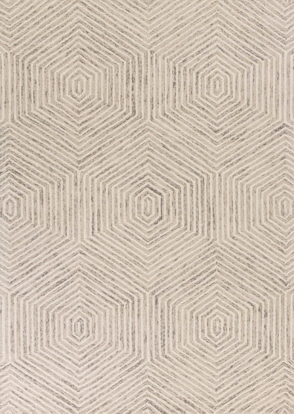 9' x 12' Wool Ivory Area Rug