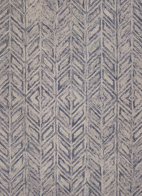 9' x 12' Wool Blue Area Rug