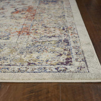 9'10" x 13'2" Polypropelene Ivory Area Rug