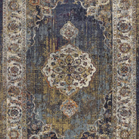 9'10" x 13'2" Polypropelene Navy Area Rug