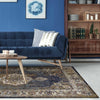 9'10" x 13'2" Polypropelene Navy Area Rug