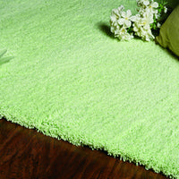 9' x 13' Polyester Spearmint Green Area Rug