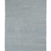 9' x 13' Polyester Blue Heather Area Rug