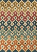 9'10" x 13'2" Polypropelene Multi Area Rug