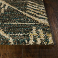 9'10" x 13'2" Polypropelene Grey Area Rug