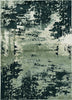 9'10" x 13'2" Polyester Silver Charcoal Area Rug