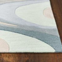 9' x 13' Polyacrylic Beige-Seafoam Area Rug