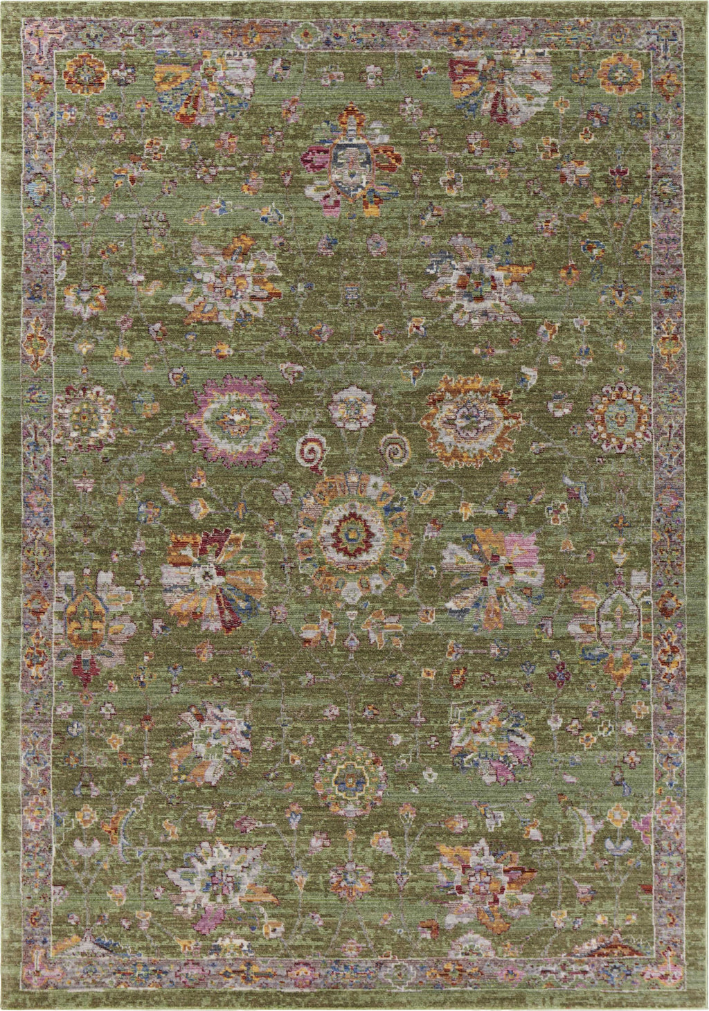 9' x 13' Polyester Pistachio Area Rug