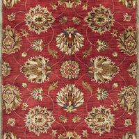 9' x 13' Wool Red Area Rug