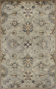 9' x 13' Wool Grey Area Rug