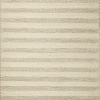 9' x 13' Wool White Area Rug