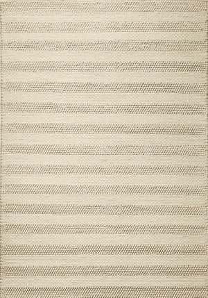 9' x 13' Wool White Area Rug