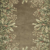 9'3" x 13'3" Wool Taupe Area Rug