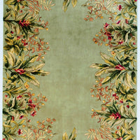 9'3" x 13'3" Wool Sage Area Rug