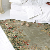 9'3" x 13'3" Wool Sage Area Rug