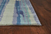 9' x 13' Wool Ivory-Blue Area Rug