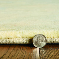 9' x 13' Wool Green Area Rug