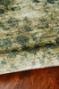 9' x 13' Viscose Sand-Blue Area Rug