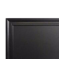 Rectangular Wooden Chalkboard with Beveled Edge Frame, Black