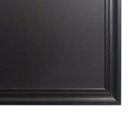 Rectangular Wooden Chalkboard with Beveled Edge Frame, Black