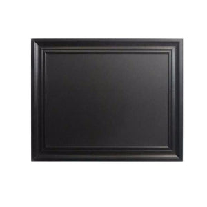 Rectangular Wooden Chalkboard with Beveled Edge Frame, Black