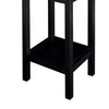 Transitional Wooden Cabinet with Drawer and Bottom Storage Shelf,Black