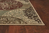 5'3" x 7'8" Polypropelene Sage Area Rug