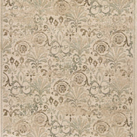 5'3" x 7'8" Polypropelene Ivory Area Rug