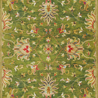 3'3" x 5'3" Wool Emerald Green Area Rug