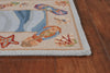 3'6" x 5'6" Wool Blue Area Rug