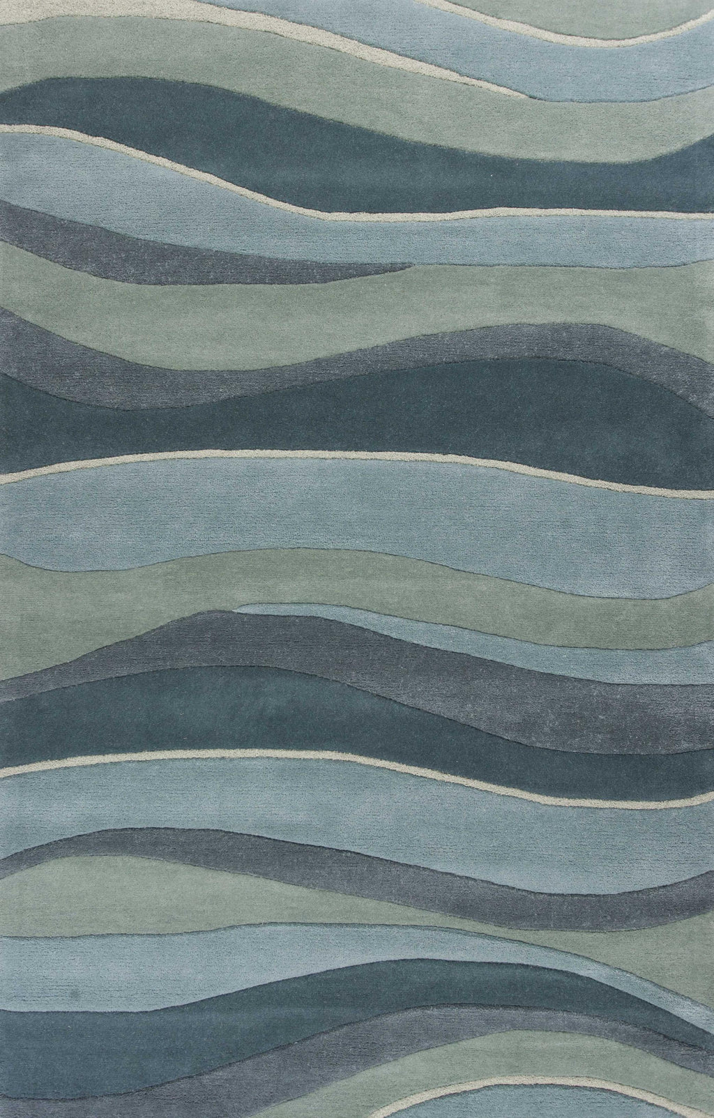 3'3" x 5'3" Wool Ocean Area Rug