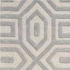 3'3" x 5'3" Wool Grey Area Rug