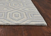 3'3" x 5'3" Wool Grey Area Rug