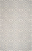 3'3" x 5'3" Wool Grey Area Rug