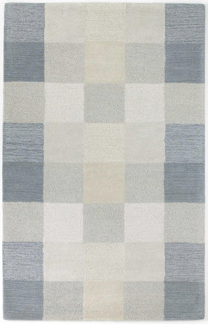 3'3" x 5'3" Wool Light Blue Area Rug